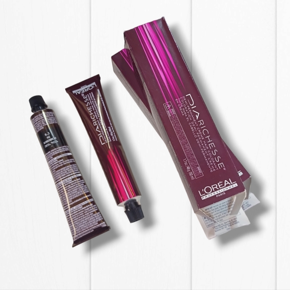 L'Oreal Professionnel DIARichesse 2 Tubes Ammonia-Free 6.3/6G Gingerbread - Picture 9 of 16